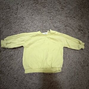Zara Light Yellow Knit Top